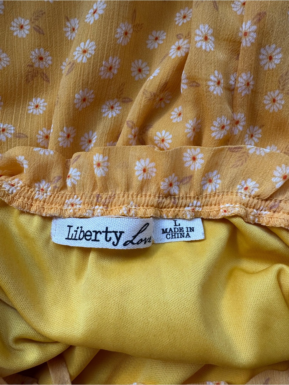 Liberty Love Yellow Daisy Tiered Sundress - Picture 7 of 10